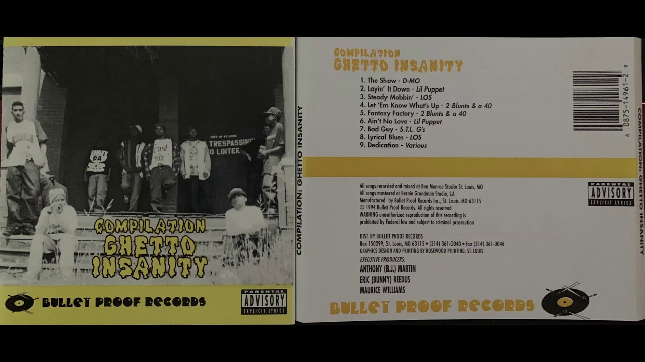 D-MO & S.T.L. G’s (THE SHOW) (Compilation Ghetto Insanity)(St. Louis)(1994)